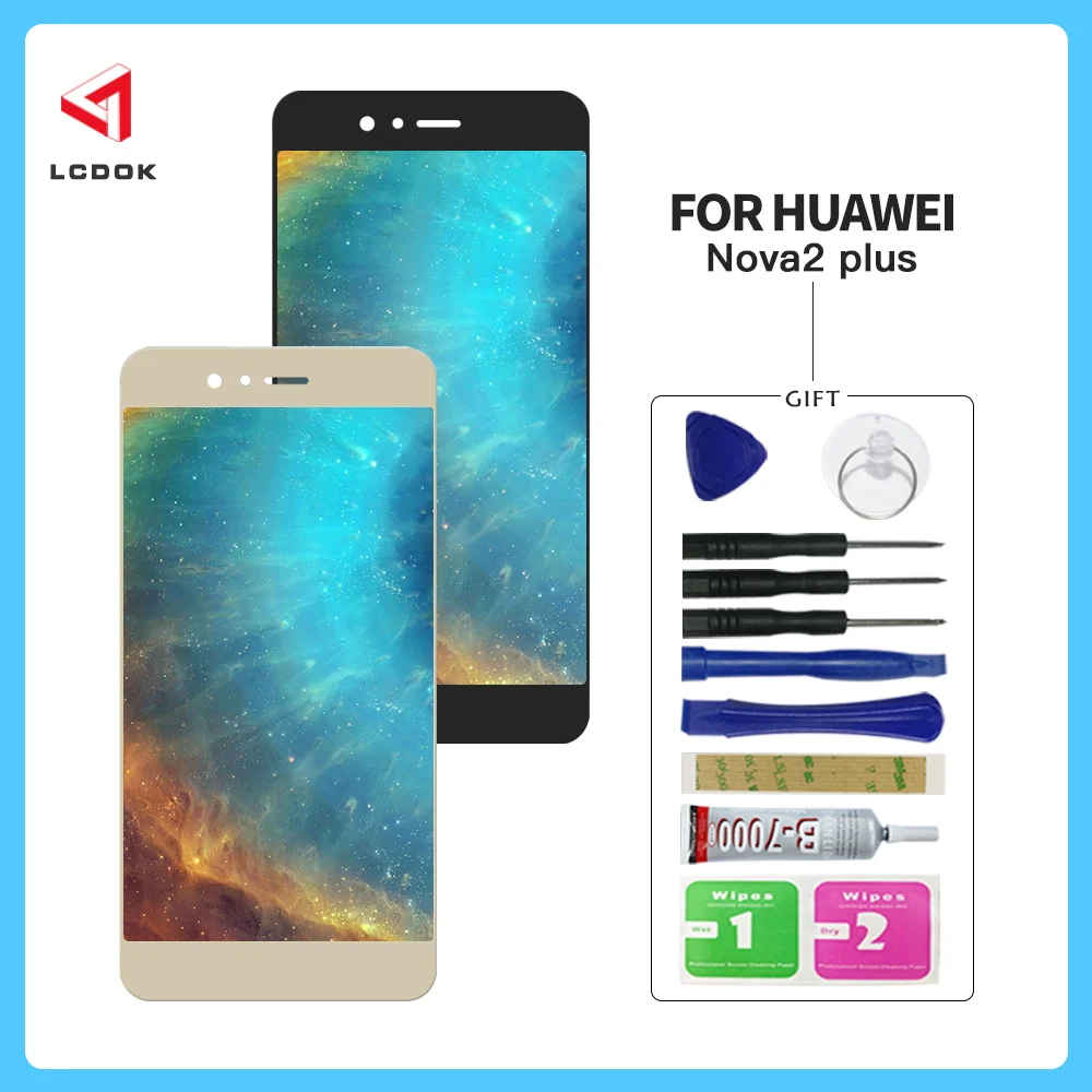 ЖК-дисплей для Huawei NOVA 2 Plus bac-l23 BAC-L21 BAC-L01 ЖК-дисплей сенсорный экран дигитайзер сборка панели Запчасти