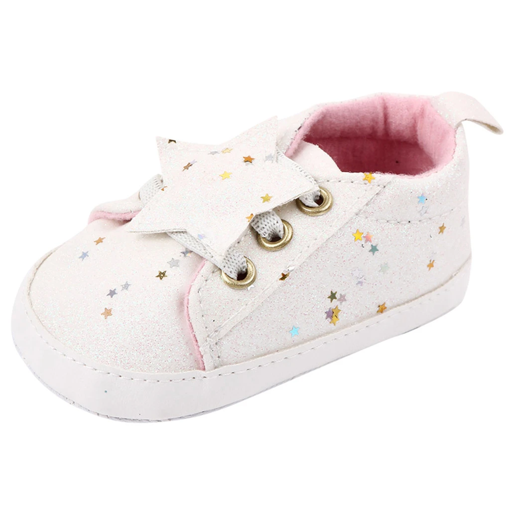 Moda Zapatos de niño recién nacido niños primeros cuna Prewalkers infantil clásico Casual deportes cómodos zapatillas calzado 2019|Primeros pasos| -