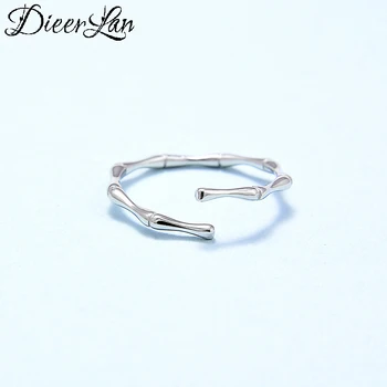 

2020 New Arrival 925 Sterling Silver Bamboo Rings For Women Ladies Adjustable Rings Vintage Jewelry