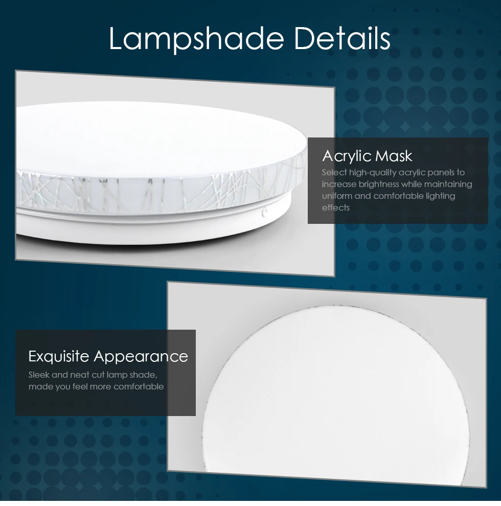 Luzes de Teto Luzes do Painel Vipmoon Corredor Iluminação Interior Clássica 12w 18 24 36 Varanda Escritório 6500k Led 6 Luzes de teto