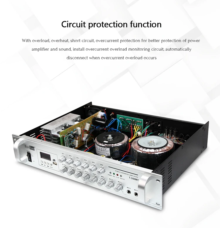 500w com display led amplificador digital completo
