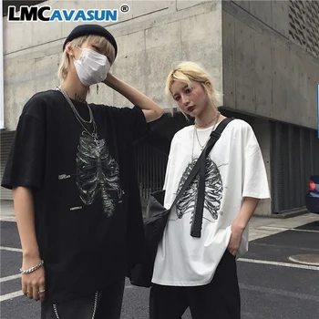 

LMCAVASUN 2020 New Fashion Hip Hop T Shirt Men Women Harajuku T-Shirts Print Tees Tops