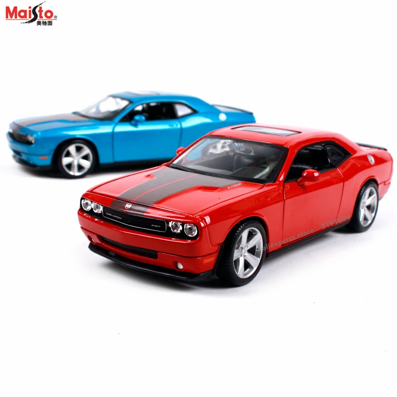 Гоночная модель автомобиля Maisto 1:24 Dodge Challenger из сплава имитация украшение