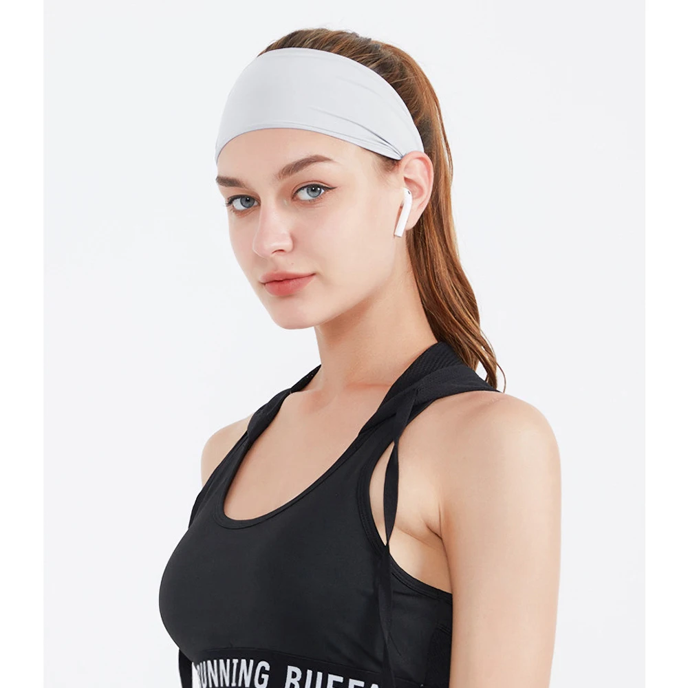 

3 pcs Ice Silk Thin Section Wide Face Printing Yoga Running Fitness Marathon Riding Sweat Belt Summer Ladies Sports Headband
