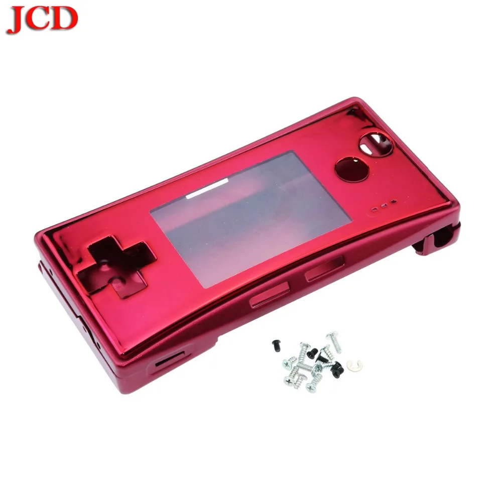 JCD Новый металлический корпус Оболочка Чехол для nintendo для Gameboy Micro Передняя Задняя крышка Лицевая панель Держатель батареи w/винт Замена