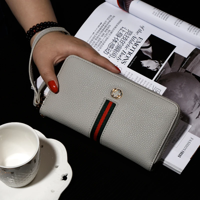 Elegant Luxury Brand Designer Wallet for Women Zipper New Luxury Wallet Women Bags Designer Purse Clutches Cartera Mujer
