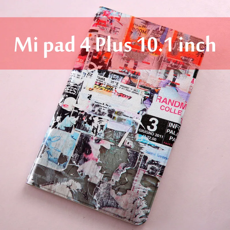 15 Модный раскрашенный флип-чехол для Xiaomi mi pad 4 Plus, чехол 10,1 дюймов, чехол для планшета, чехол для Xiaomi mi pad 4 Plus/mi pad4 Plus 10,1 - Цвет: 15