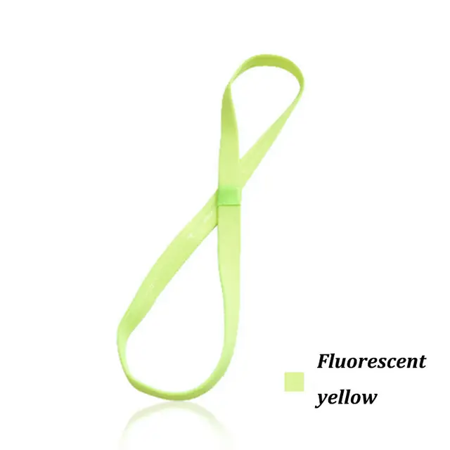 Women Stretch Sports Yoga Hairband Headband for Men Sport Running Fitness Headbands Elastic Anti-slip Sweatband Gym Headbands Yellow