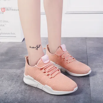 

Women Casual Sneakers Fashion Platform Flats for Women Females Shoes Lace Up Breathable Zapatillas Mujer Deportiva Wholesales