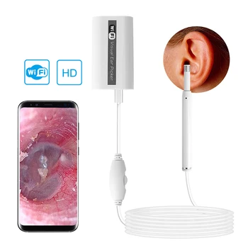 

F170 Ear cleaner otoscope medical 5.5mm endoscope android wireless camera ear picker ear tunnel camera with gift box