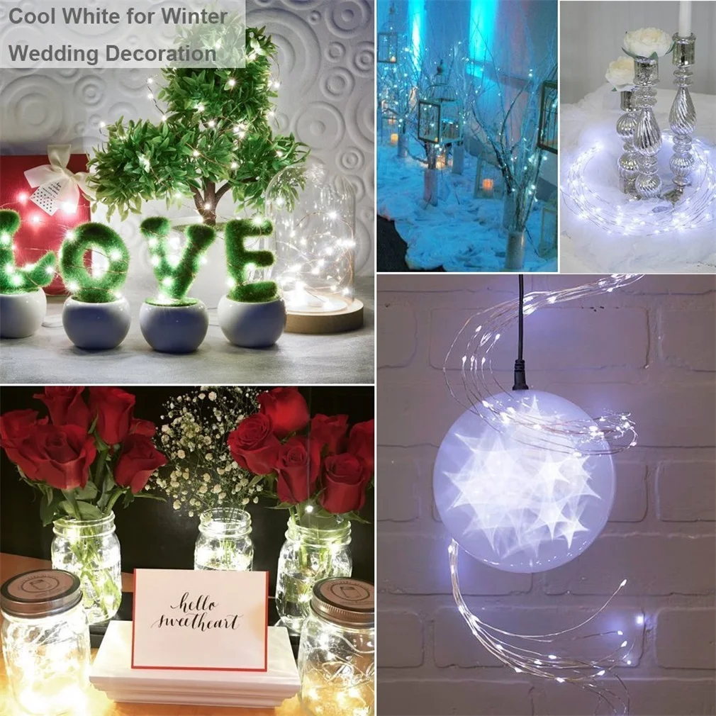 

200 LED Starry String Solar Power Fairy Micro LED Transparent Copper Wire for Party Outdoor Christmas Decoration Lights