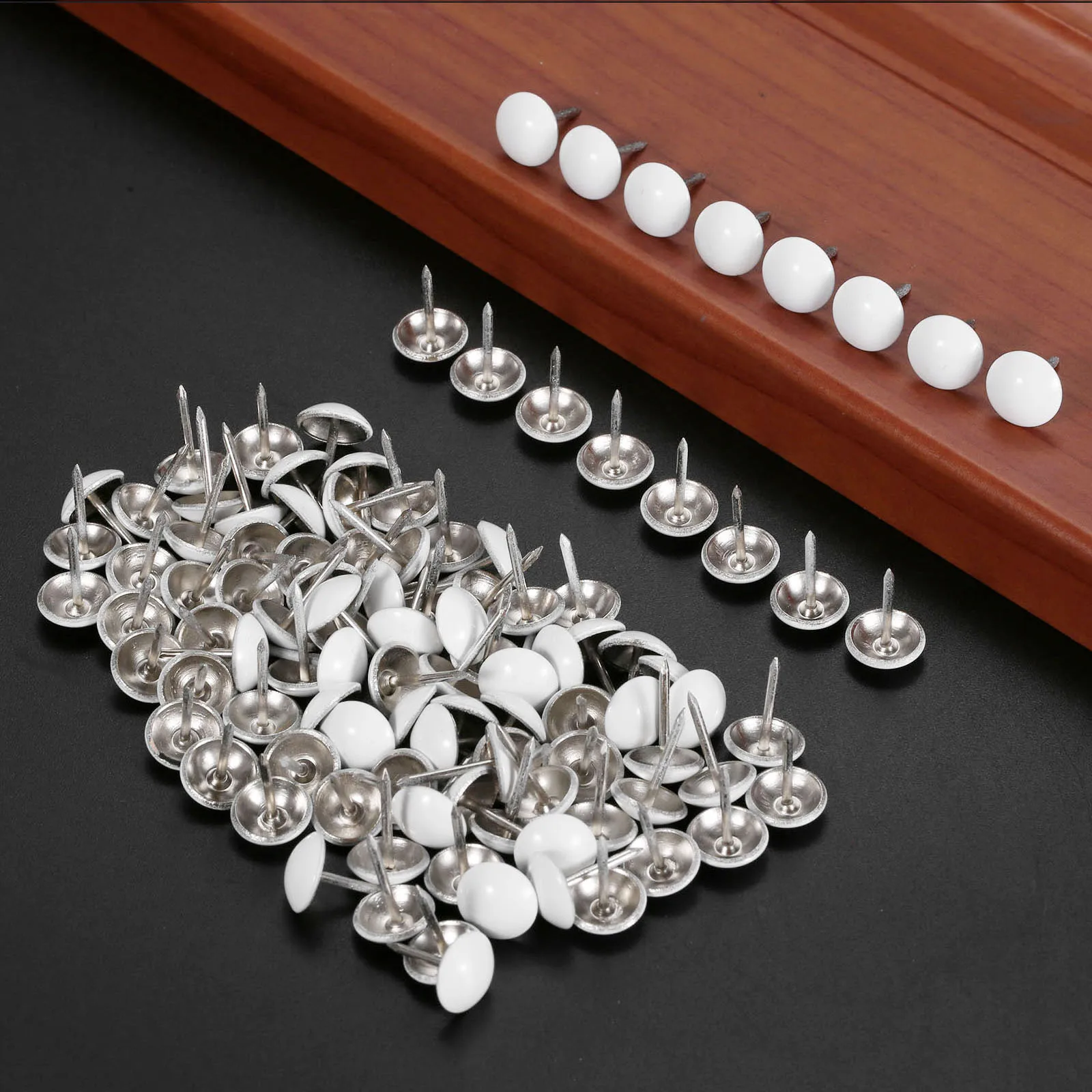 White Metal Upholstery Nail 50Pcs