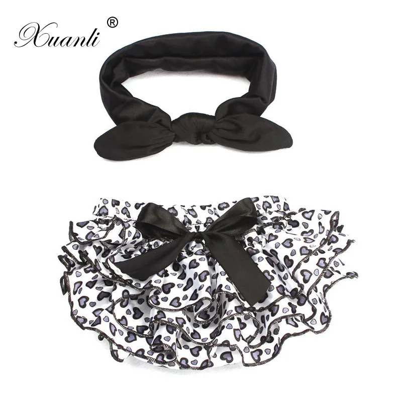 Одежда для малышей Детские шорты и повязка на голову с цветочным принтом