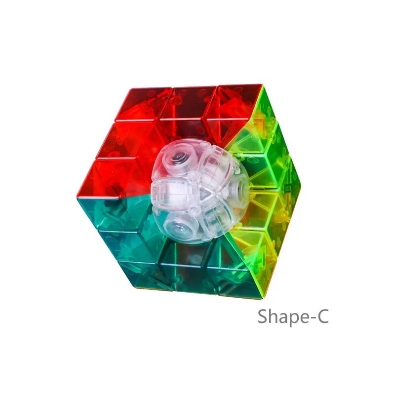 Shape-C MoYu геометрический магический куб GEO Stickerless Cubo Magico Профессиональный Neo скоростной куб головоломка антистрессовые игрушки для детей - Цвет: Shape-C