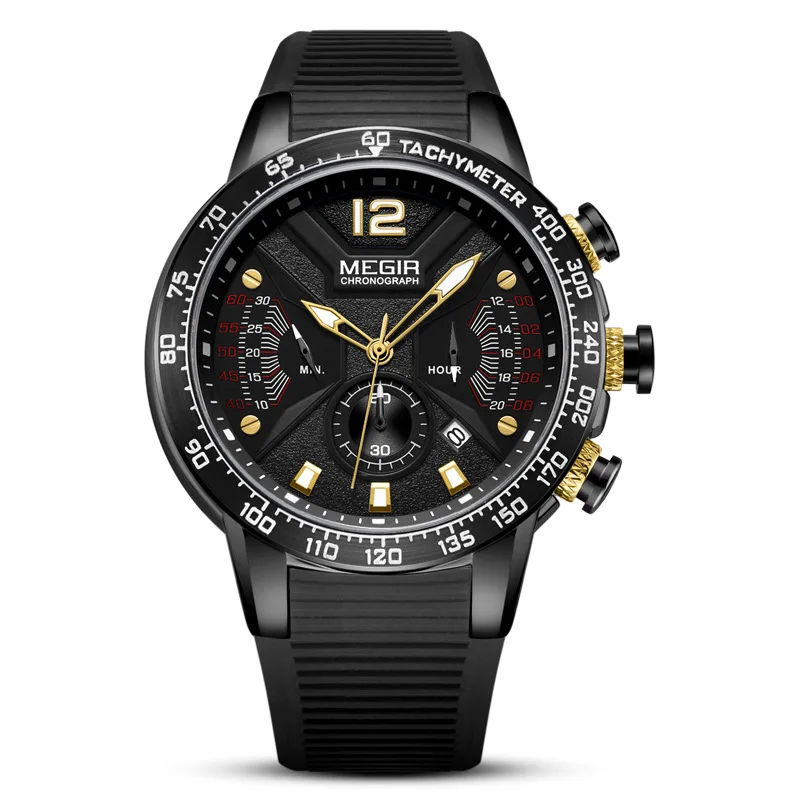 

[ New Style Natural Detox Gainer Multi-functional Calendar Night Light Waterproof Sports MEN'S Quartz Watch] Model 2106G