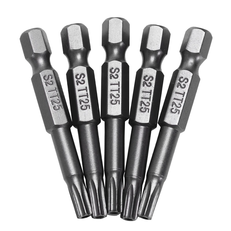 HOT-10pcs 1/4 дюймовые шестигранные T25 Магнитная отвертка бит