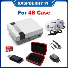 Itinit r16 nespi 4 caso raspberry pi 4 caso com USB-C fonte de alimentação hdmi splitter switch apenas para raspberry pi 4b kits