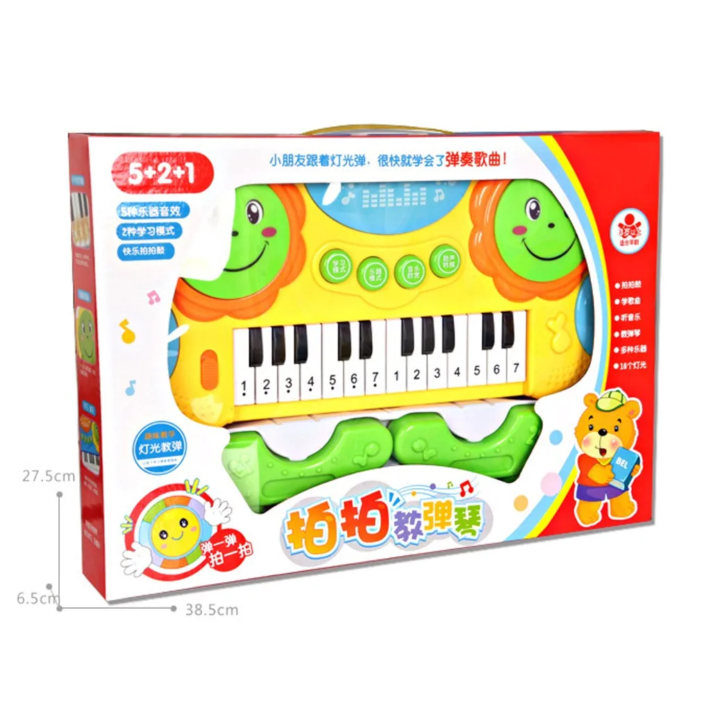 37-игрушка-ключ клавиатура пианино Электронный музыкальный инструмент Детские музыкальные игрушки для детей старше 3 лет 375X180X50 мм# WS
