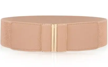 StyleE H3299 модные простые женские широкий пояс женские эластичные универсальные Ретро Металлические пряжки Талия уплотнение высокое качественный Пояс аксессуары - Цвет: StyleE