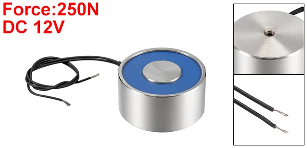 DC 12V 250N Uxcell 400N присасывательный диск электромагнитный подъемник с использованием электромагнита DC 12 V/24 V - Цвет: DC 12V 250N