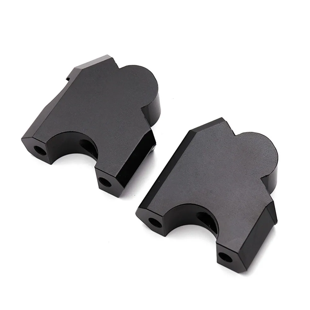 Черный Серебряный Руль мотоцикла стояк алюминиевый 1 парный переходник 2 шт сплав