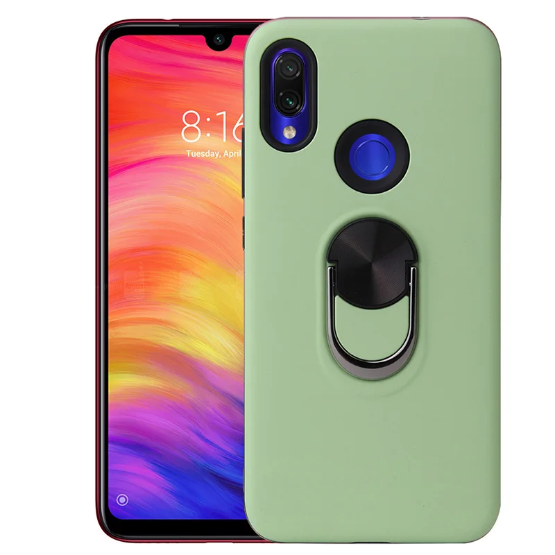 Чехол для samsung Galaxy S10e 5G S8 S9 Plus, роскошный противоударный чехол для телефона с кольцом на палец, задняя крышка, автомобильный Магнитный кронштейн, чехол - Цвет: Green