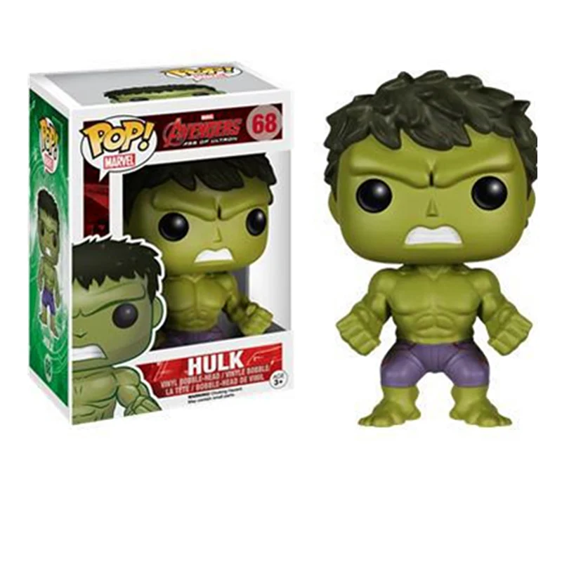 FUNKO POP Мстители одежда «Супергерои» Халк фигурки Фильм Винил движущиеся и игрушечные фигурки игрушки Фигурки Коллекционная модель игрушка для детей