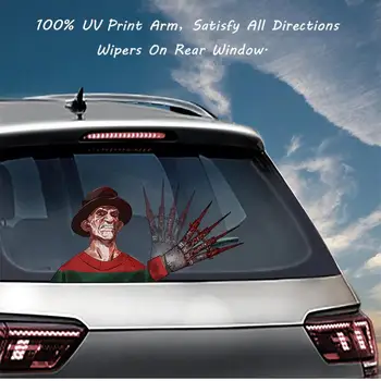 

Car Sticker Series Removable PVC Rear Window Windshield Wiper Halloween Horrible Car Sticker Car Styling For Car Auto Decoration