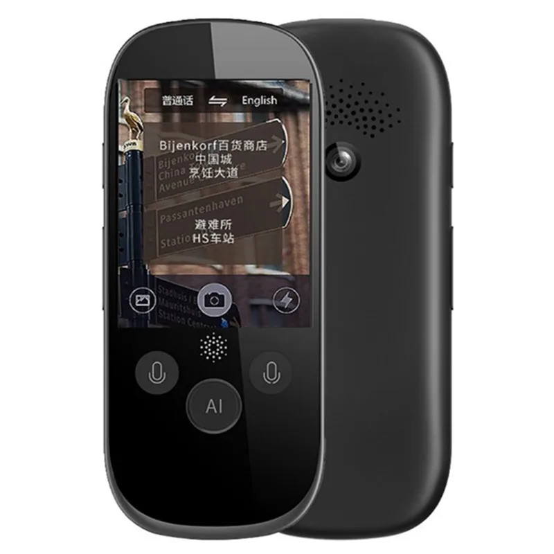 

AI Smart Photo Text Translation 75 Languages Real-time Face to Face WIFI 2.4 TFT 1200MP Translator 5 Countries Offline Language