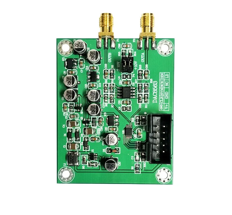 DAC8563 цифро-аналоговое преобразование регистрирующий модуль Dual Core 16 битный ЦАП Регулируемый Положительный и отрицательный 10V Напряжение рефере