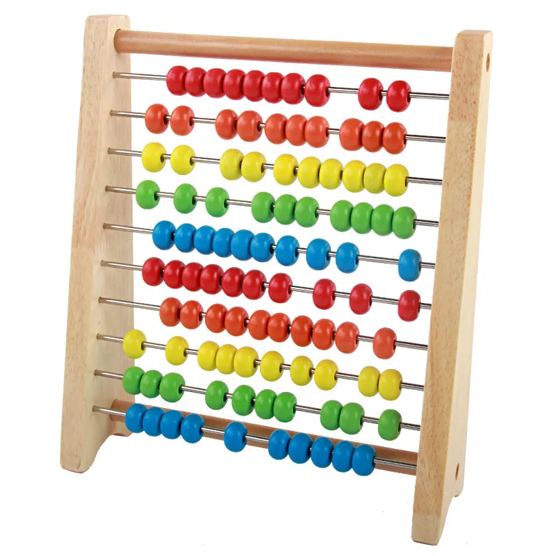 

Ys Wooden Children Arithmetic 10 Speed Calculation Frame Educational Toy +/- Early Education Abacus Mathematics Teaching Aids 1-