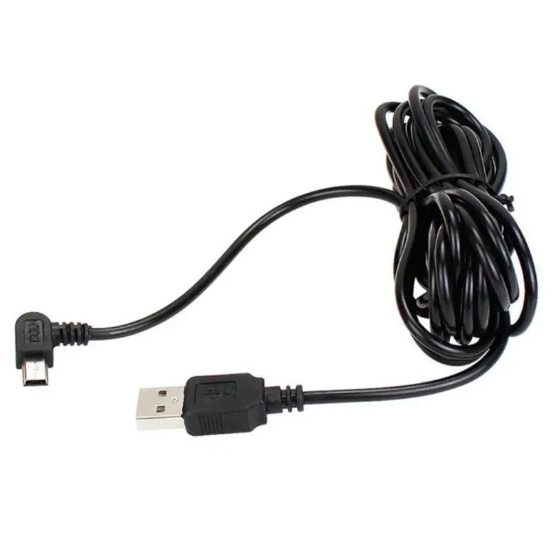 Charging Cable Car Driving Recorder 3.5M USB Charging Power Cord 3.5M USB Charging Cable To Mini 5 Pin For GPS