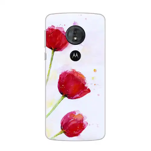 LL14 Чехол для Motorola Moto g6 play, силиконовая Мягкая задняя крышка из ТПУ с цветочным рисунком для Motorola Moto g6 plus, Защитные чехлы для телефонов - Цвет: LL14