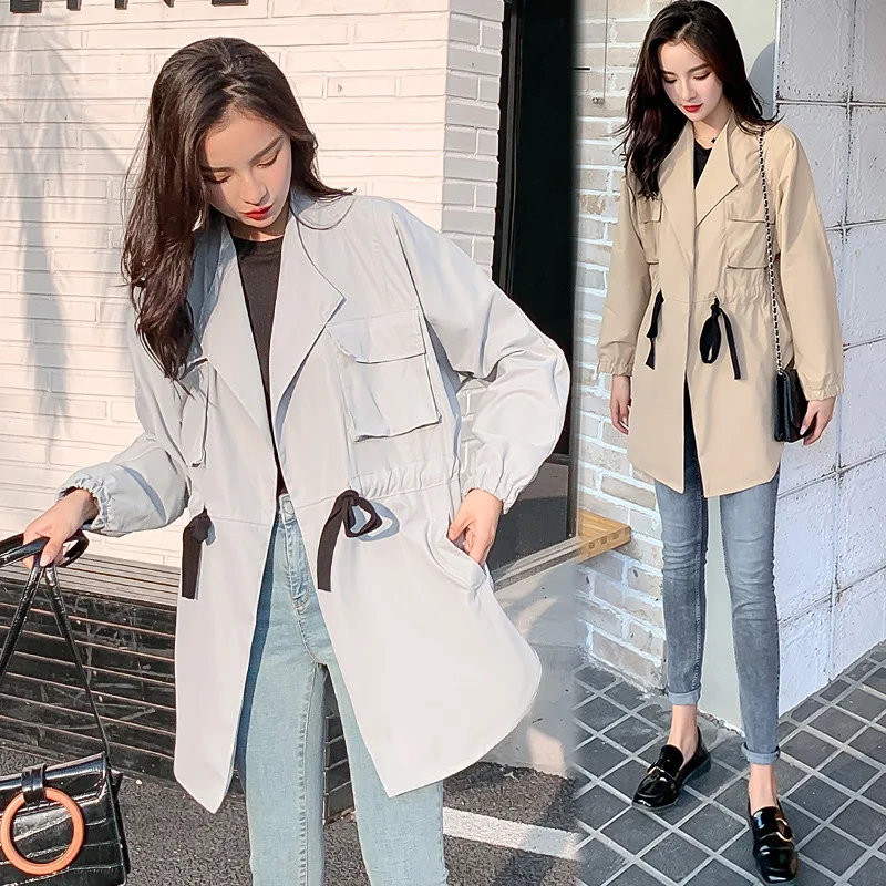 

Photo Shoot Autumn And Winter Overcoat Maternity Clothes Nursing Coat + Base Shirt Two-Piece Set Feeding-Style Fashion Mom Trenc