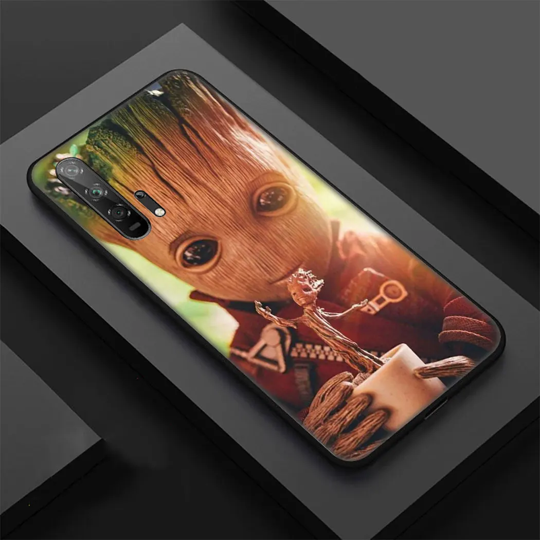 IYICAO Marvel I Am Groot Мягкий силиконовый чехол для huawei Honor view 20 9X Pro 10 9 8 Lite 8X 8C 7X 7C Note 10 чехол
