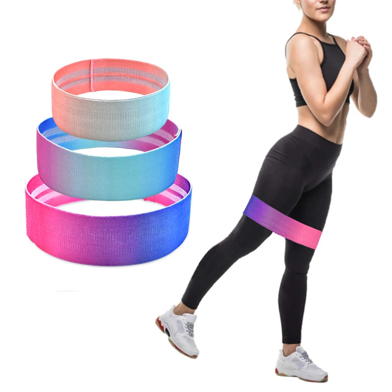 

The New Unisex Booty Band Hip Circle Loop Resistance Band Workout Exercise For Legs Thigh Glute Butt Squat Non-slip Bands