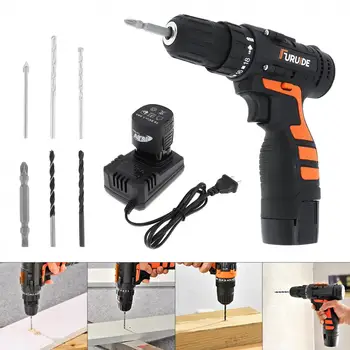 

Electric Drill Power Tool 16.8V Rechargeable Mini Screwdriver Multifunctional Lithium Hand Drill for Screwing / Corner Repair