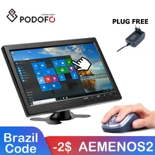 ЖК-монитор Podofo 10,1 дюйма, HD, ПК, мини-Телевизор, Компьютерный дисплей, 2-канальный видеовход, портативный монитор безопасности с динамиком, HDMI, VGA ЖК-монитор Podofo 10,1 дюйма, HD, ПК, мини-Телевизор, Компьютерный дисплей, 2-канальный видеовход, портативный монитор безопасности с динамиком, HDMI, VGA