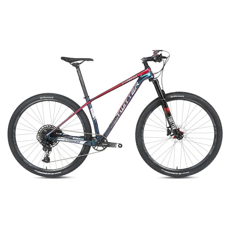 29 дюймов горный велосипед MTB с легкой рамкой из углеродного волокна 18K 29x1" STORM2.0 - Цвет: Красный