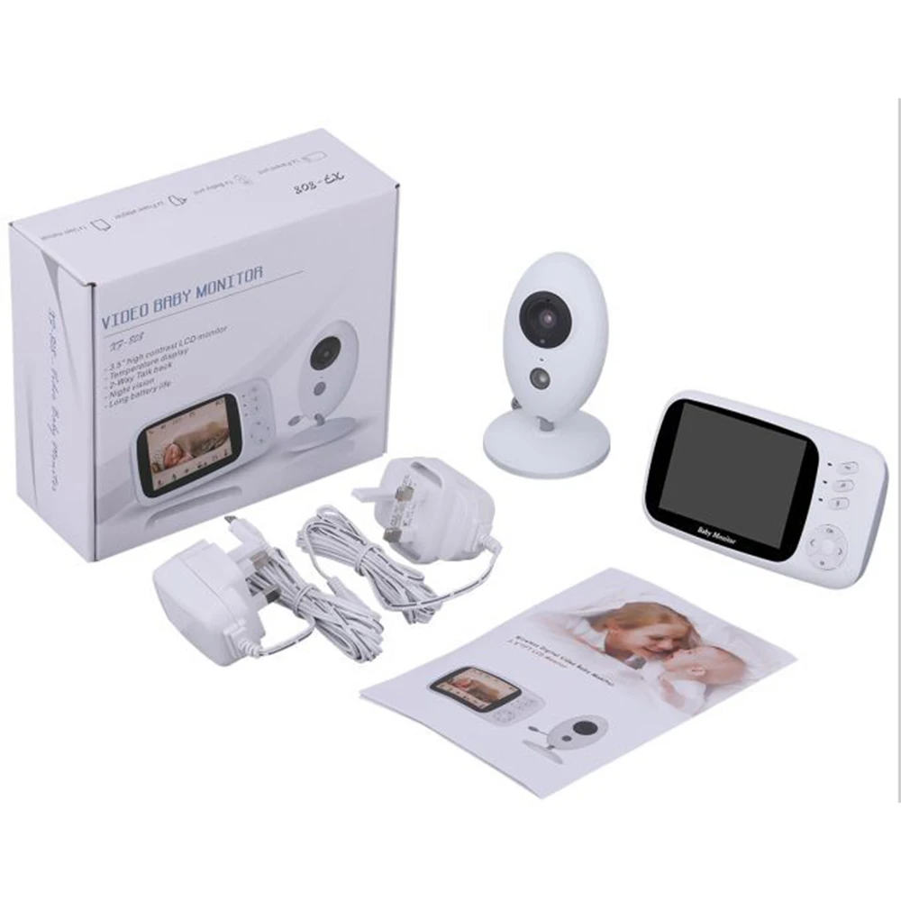 Oeak бытовой видео инструмент Детский Монитор VB603 2,4G беспроводной 3,2 дюймов ЖК Аудио Talk HD монитор безопасности Детский монитор для сна