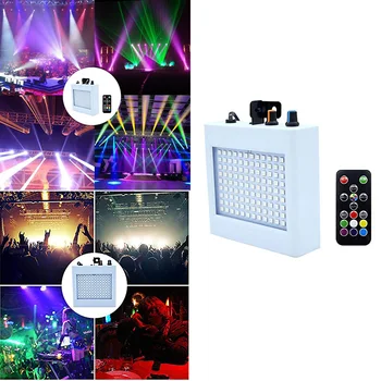 

108 LED White Strobe Lights Disco DJ Party Holiday Christmas Music Club Sound Activated Flash Stage Lighting Effect