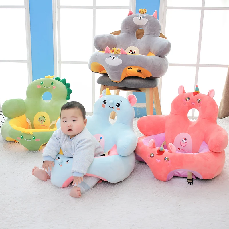 New Nice Infant Toddler Kids Baby Support Seat Sit Up Soft Chair Cushion Sofa Plush Pillow Toy Animal Pig Penguin Unicorn Deer electric heated pillow heated throw pillow hand warmer heating lumbar support pillow heated seat cushion 3 heat settings