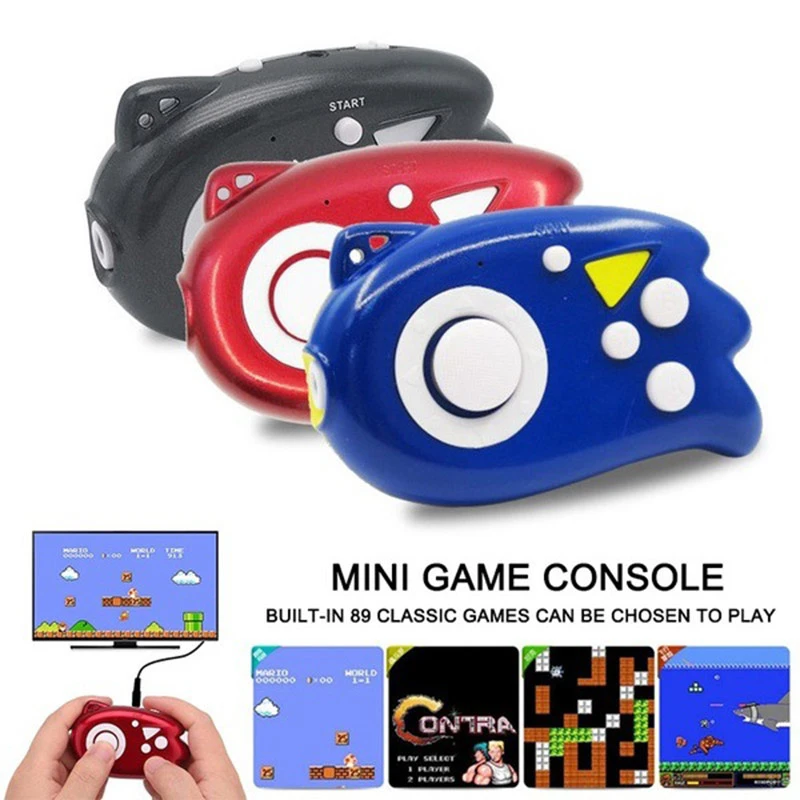 

Mini Video Game Console Players Controller Built-In 89 Classic Games Family TV Video Output Plug Handheld Gift Toys