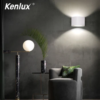 

Black Creative LED Wall Lamp 5W AC85-265V Modern Aisle Round Light Warm White Bedding Room Living Room Indoor Wall Lighting