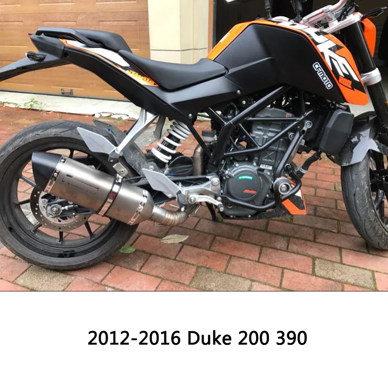 Заголовок средняя труба для KTM 125 200 250 390 Duke RC390 мотоцикла удалить катализатор выхлопной трубы слипоны 51 мм глушитель выхлопной трубы