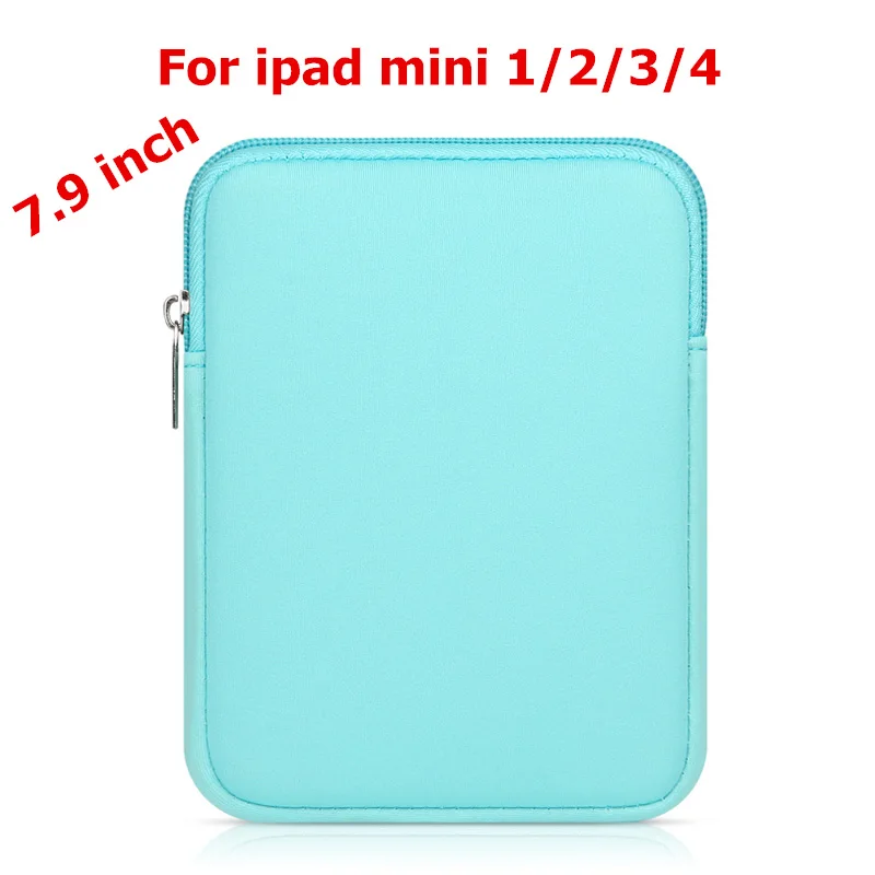 Мягкие планшеты гильзы сумка для iPad Mini 1/2/3/4 Air 1/2 крышка чехол для iPad Pro 9,7 нового iPad / 9,7 для чтения электронных книг 6 - Цвет: 7.9 inch blue