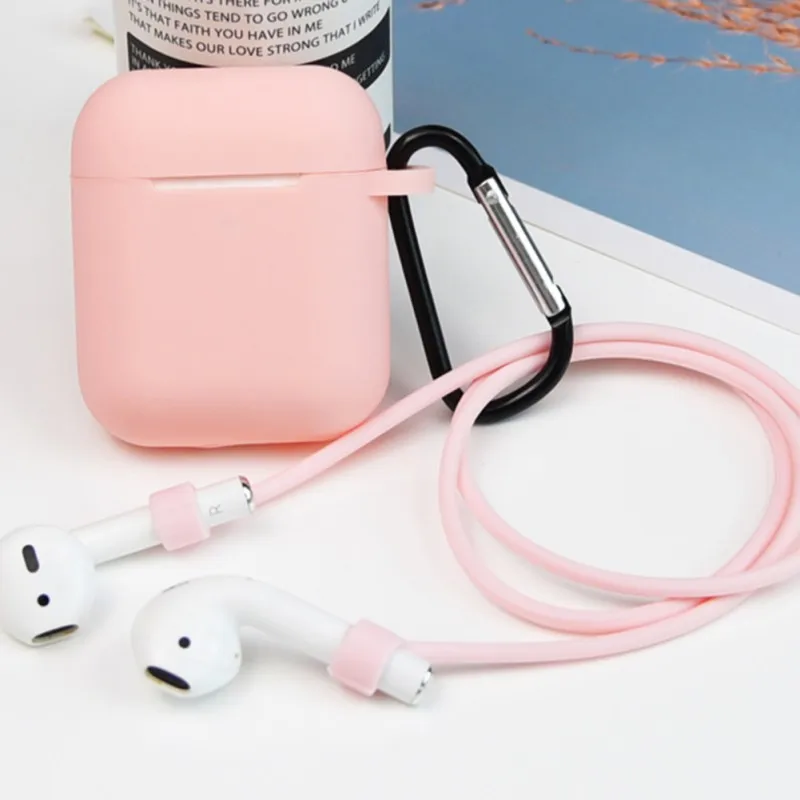 

Durable Wear-resistant Multi-function 3-in-1 Silicone Headphone Case Cover With Keychain For Apple AirPod 5VV