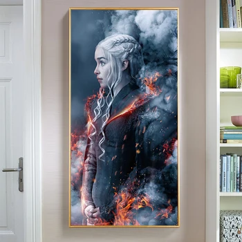 

Game Of Thrones 8 Oil Painting on Canvas Posters and Prints Cuadros Wall Art Pictures For Living Room Decor