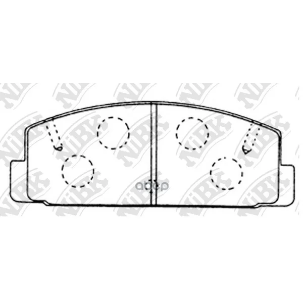 Колодки Тормозные Задние Mazda 6 02/323 96/626 9202 Pn5203 NiBK арт. PN5203