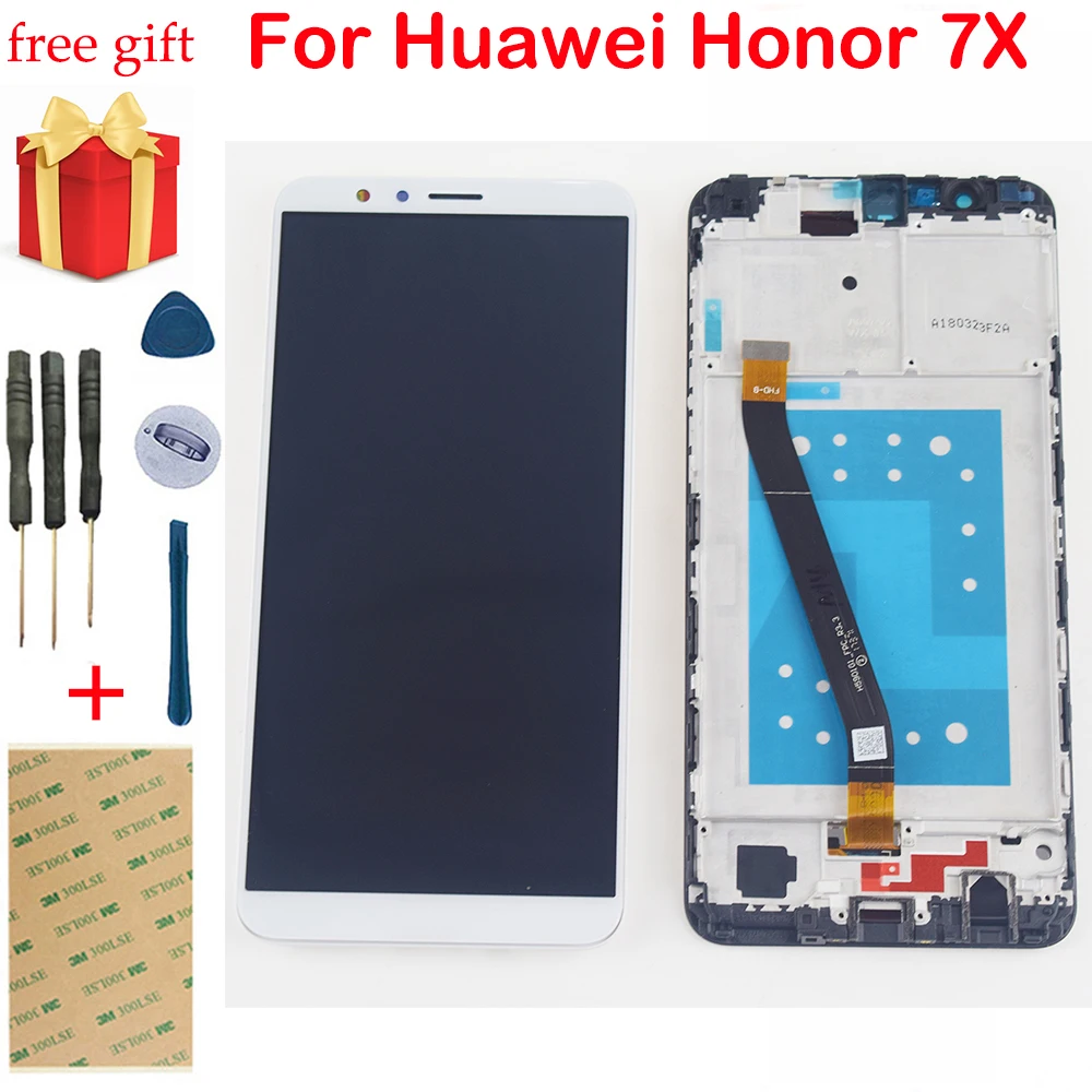 Для Huawei Honor 7X ЖК дисплей кодирующий преобразователь сенсорного экрана в сборе